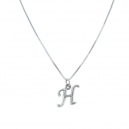 Lantisoare din argint cu litere: - Lantisor argint personalizat pandantiv Litera H argint 9220VEN260 Dras