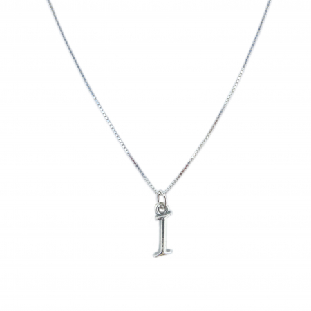 Lantisoare din argint cu litere: - Lantisor argint personalizat pandantiv Litera I argint 9221VEN260 Dras