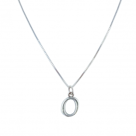Lantisoare din argint cu litere: - Lantisor argint personalizat pandantiv Litera O argint 9226VEN260 Dras