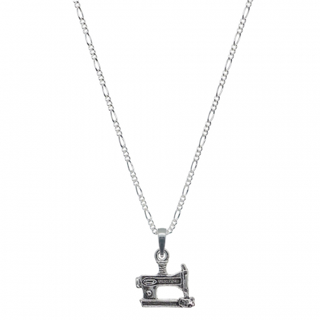 Lantisor argint personalizat pandantiv Masina cusut 9351FIG31380 Dras