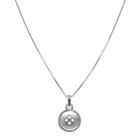 Lantisoare din argint cu tematica meserii, profesii, hobby: - Lantisor argint personalizat pandantiv Nasture 9349VEN340 Dras