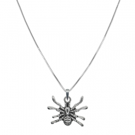 Lantisoare din argint cu diverse motive - Lantisor argint personalizat pandantiv Paianjen 9908VEN330 Dras