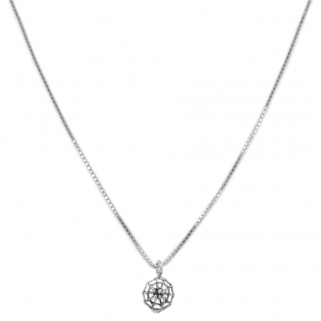 Lantisoare din argint cu diverse motive - Lantisor argint personalizat pandantiv Panza paianjen 6938VEN300 Dras