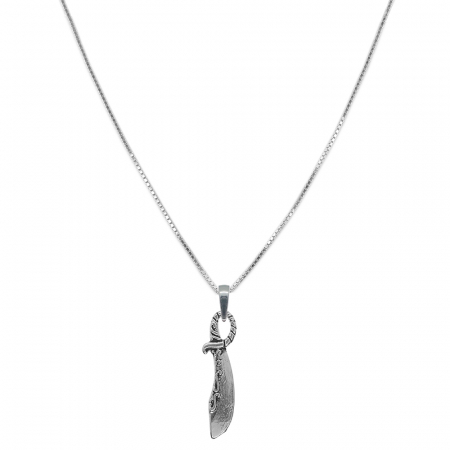 Lantisoare din argint cu diverse motive - Lantisor argint personalizat pandantiv Pumnal 9645VEN370 Dras