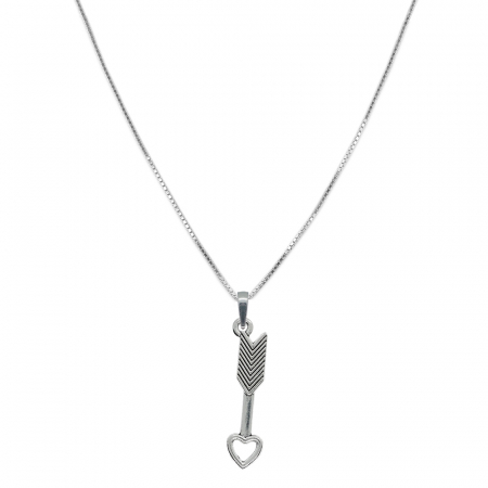 Lantisoare din argint cu diverse motive - Lantisor argint personalizat pandantiv Sageata 9910VEN350 Dras