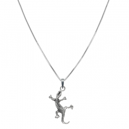Lantisoare din argint cu animale: - Lantisor argint personalizat pandantiv Soparla 6208VEN490 Dras