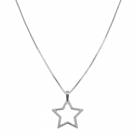 Cu stelute - Lantisor argint personalizat pandantiv Stea 9886VEN360 Dras