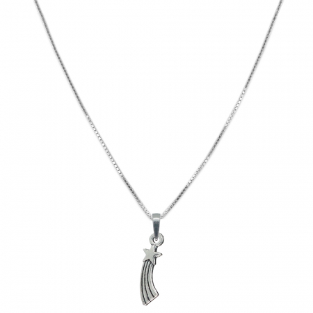 Cu stelute - Lantisor argint personalizat pandantiv Stea cazatoare 9591VEN310 Dras
