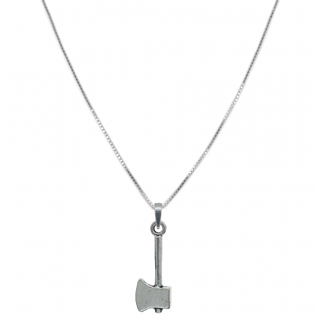 Padurar - Lantisor argint personalizat pandantiv Topor 9373VEN390 Dras
