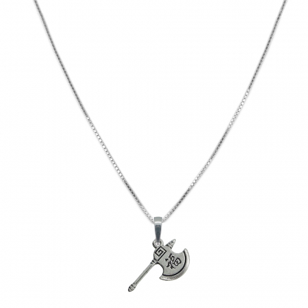 Lantisoare din argint cu diverse motive - Lantisor argint personalizat pandantiv Topor 9647VEN350 Dras