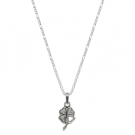 Lantisoare din argint cu talismane: - Lantisor argint personalizat pandantiv Trifoi 9729FIG31460 Dras