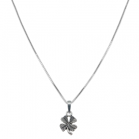 Cu trifoi - Lantisor argint personalizat pandantiv Trifoi 9730VEN330 Dras