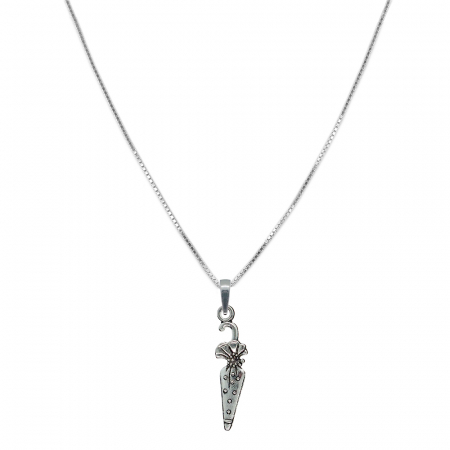 Lantisoare din argint cu diverse motive - Lantisor argint personalizat pandantiv Umbrela inchisa 9607VEN300 Dras