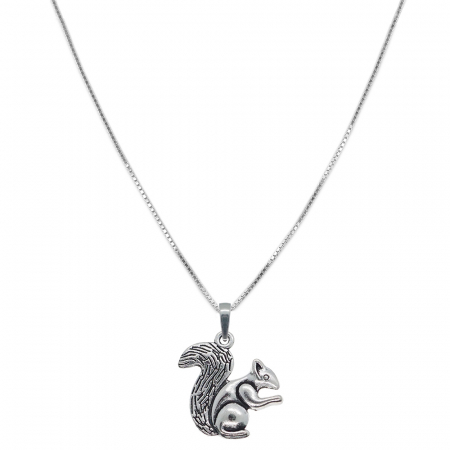 Lantisoare din argint cu animale: - Lantisor argint personalizat pandantiv Veverita 9699VEN580 Dras