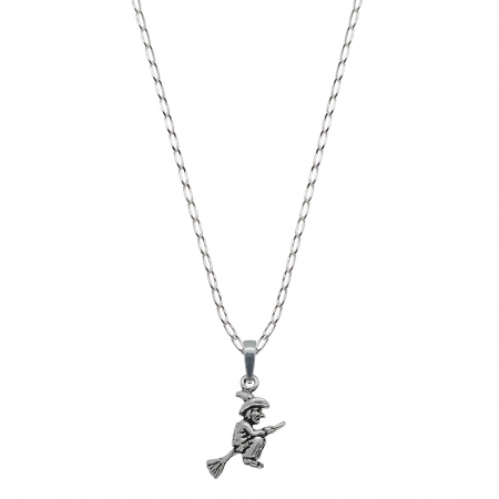 Cu vrajitoare - Lantisor argint personalizat pandantiv Vrajitoare 9579FIG01320 Dras