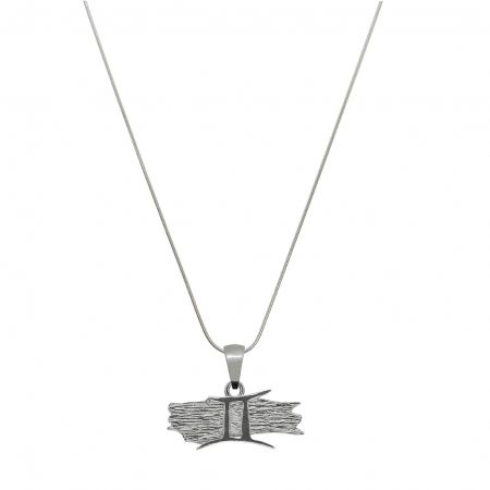 Cu zodiac grecesc - Lantisor argint personalizat pandantiv zodie Gemeni zodiac grecesc argint 4132SCH640 Dras