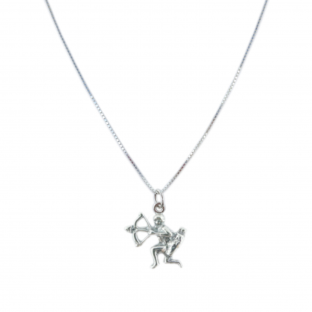 Lantisoare din argint cu zodiace: - Lantisor argint personalizat pandantiv zodie Sagetator zodiac european argint 9238VEN255 Dras