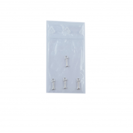 Litera I argint Charm pentru confectionat bijuterii pandantive medalioane bratari cercei - set 4 buc Dras [1]