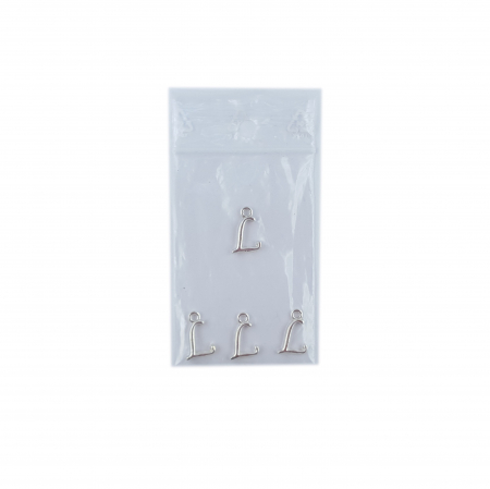 Litera L argint Charm pentru confectionat bijuterii pandantive medalioane bratari cercei - set 4 buc Dras [1]