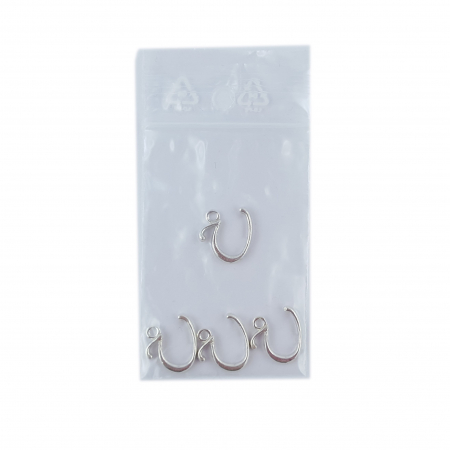 Litera U argint Charm pentru confectionat bijuterii pandantive medalioane bratari cercei - set 4 buc Dras [1]