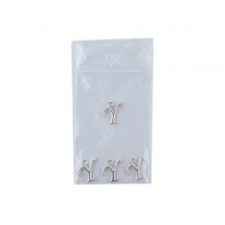 Litera Y argint Charm pentru confectionat bijuterii pandantive medalioane bratari cercei - set 4 buc Dras [1]