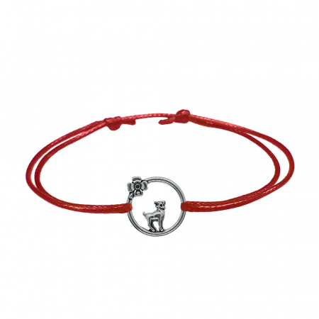 Bratari - Martisor Bratara snur rosu personalizata zodie Berbec argint zodiac european 10144240 Dras