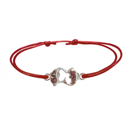 Bratari - Martisor Bratara snur rosu personalizata zodie Pesti zodiac european argint 9245120 Dras