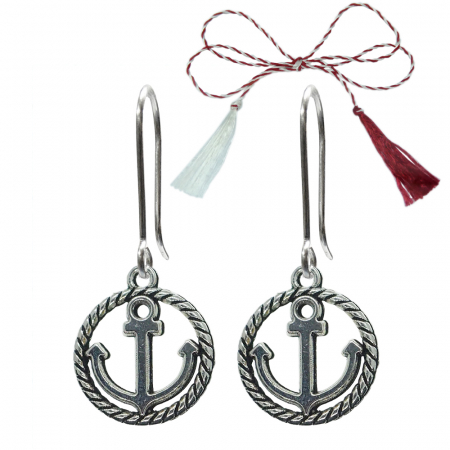 Cercei - Martisor Cercei argint Ancora 9596390 Dras