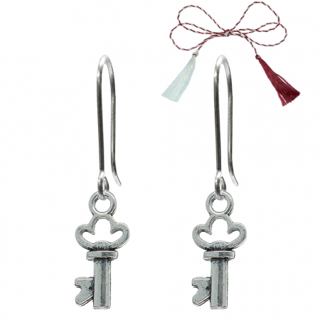 Cercei - Martisor Cercei argint Cheie 9600250 Dras