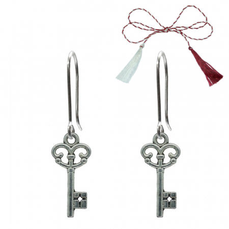 Cercei - Martisor Cercei argint Cheie 9980270 Dras