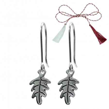 Cercei - Martisor Cercei argint Frunza stejar 9722270 Dras