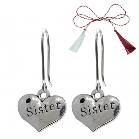 Cercei - Martisor Cercei argint Inimioara sister 9564650 Dras