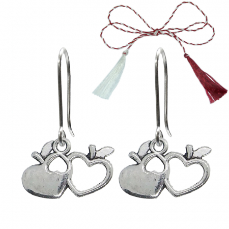 Cercei - Martisor Cercei argint Mere Inimioare 9603290 Dras