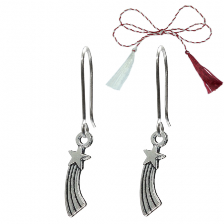 Cercei - Martisor Cercei argint Stea cazatoare 9591270 Dras