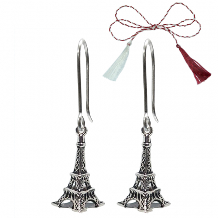 Cercei - Martisor Cercei argint Turnul Eiffel 9593390 Dras