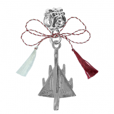 Charmuri - Martisor Charm argint Avion MiG 8453440 Dras