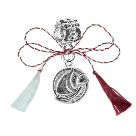 Charmuri - Martisor Charm argint Barca inimioara 6042165 Dras