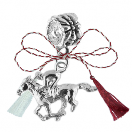 Charmuri - Martisor Charm argint Cal jocheu 6073415 Dras