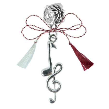 Charmuri - Martisor Charm argint Chei sol Nota muzicala 6581270 Dras