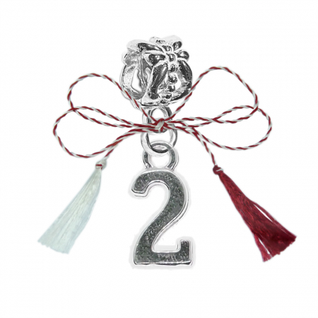 Charmuri - Martisor Charm argint Cifra 2 9522225 Dras