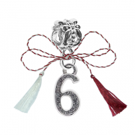 Charmuri - Martisor Charm argint Cifra 6 9526225 Dras