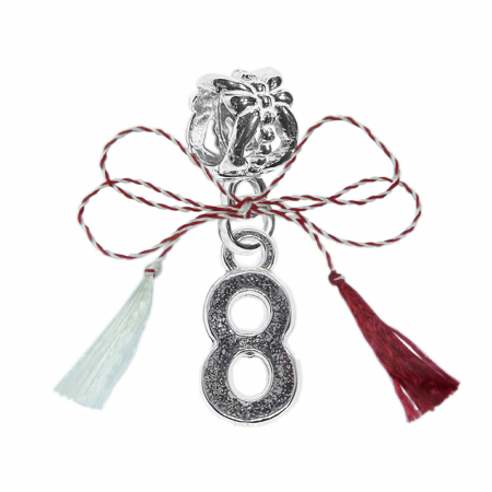 Charmuri - Martisor Charm argint Cifra 8 9528225 Dras