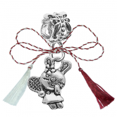 Charmuri - Martisor Charm argint Iepuras paleta tenis 9562230 Dras