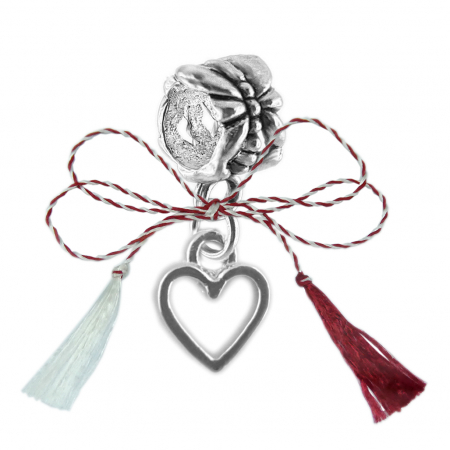 Charmuri - Martisor Charm argint Inimioara 9285140 Dras
