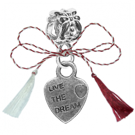 Charmuri - Martisor Charm argint Inimioara live the dream 9563200 Dras
