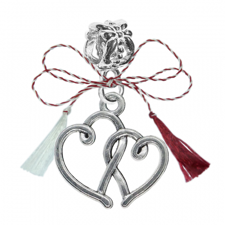 Charmuri - Martisor Charm argint Inimioare 9558240 Dras