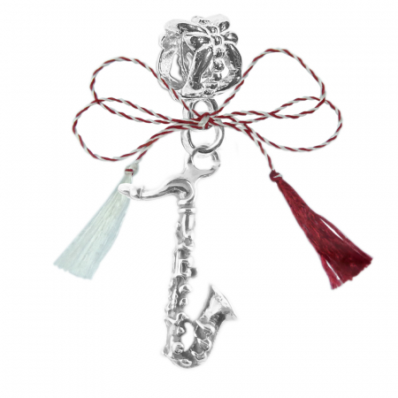 Charmuri - Martisor Charm argint Instrument muzical saxofon 6096225 Dras