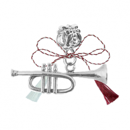 Charmuri - Martisor Charm argint Instrument muzical trompeta 6095380 Dras