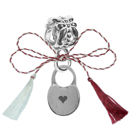 Charmuri - Martisor Charm argint Lacat inima 6560270 Dras