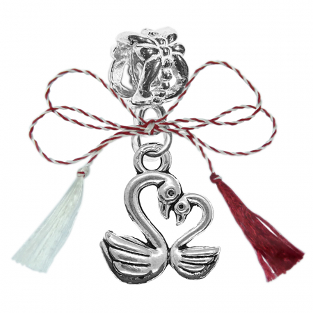 Charmuri - Martisor Charm argint Lebede 9569250 Dras